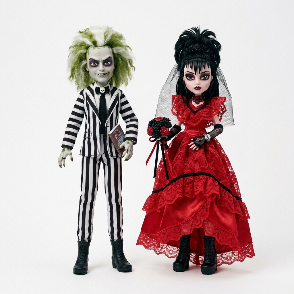 Beetlejuice & Lydia — Skullector 2-Pack